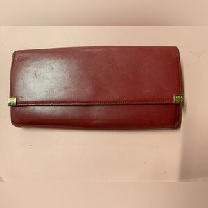Givenchy, leather wallet, burgundy